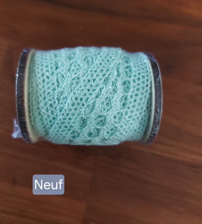 Dentelle bleue turquoise de 3 mètres pour décoration