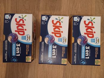 Lot de 3 boîtes Lessive SKIP  pods