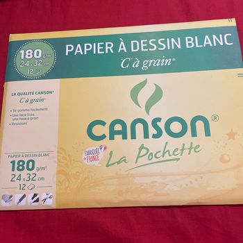 Papier à dessin blanc