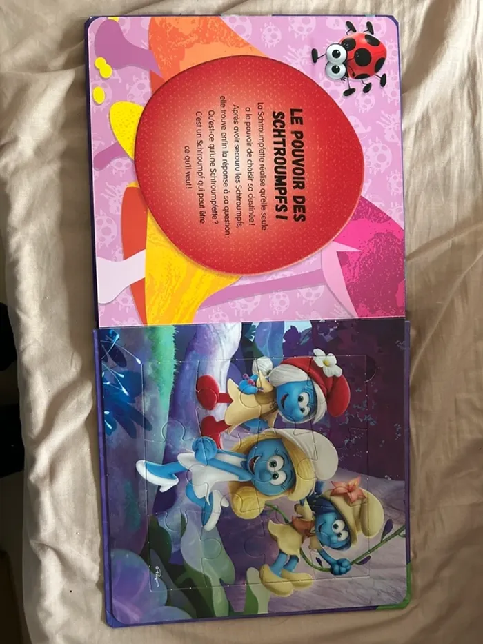Livre puzzle schtroumpfs - photo numéro 3