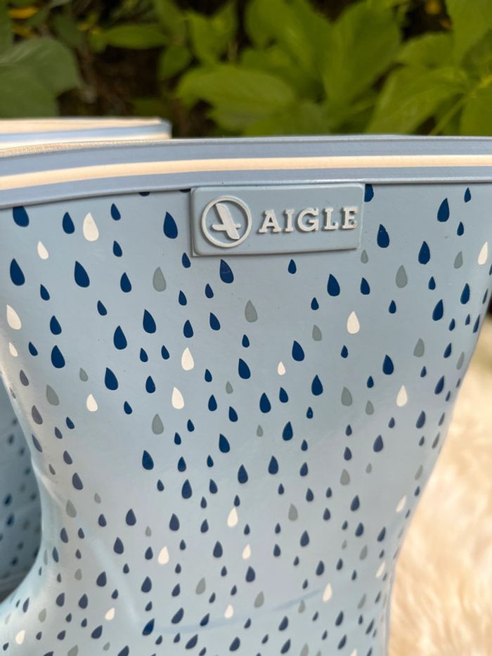 Botte Aigle femme t 38 bleu ciel - photo numéro 2