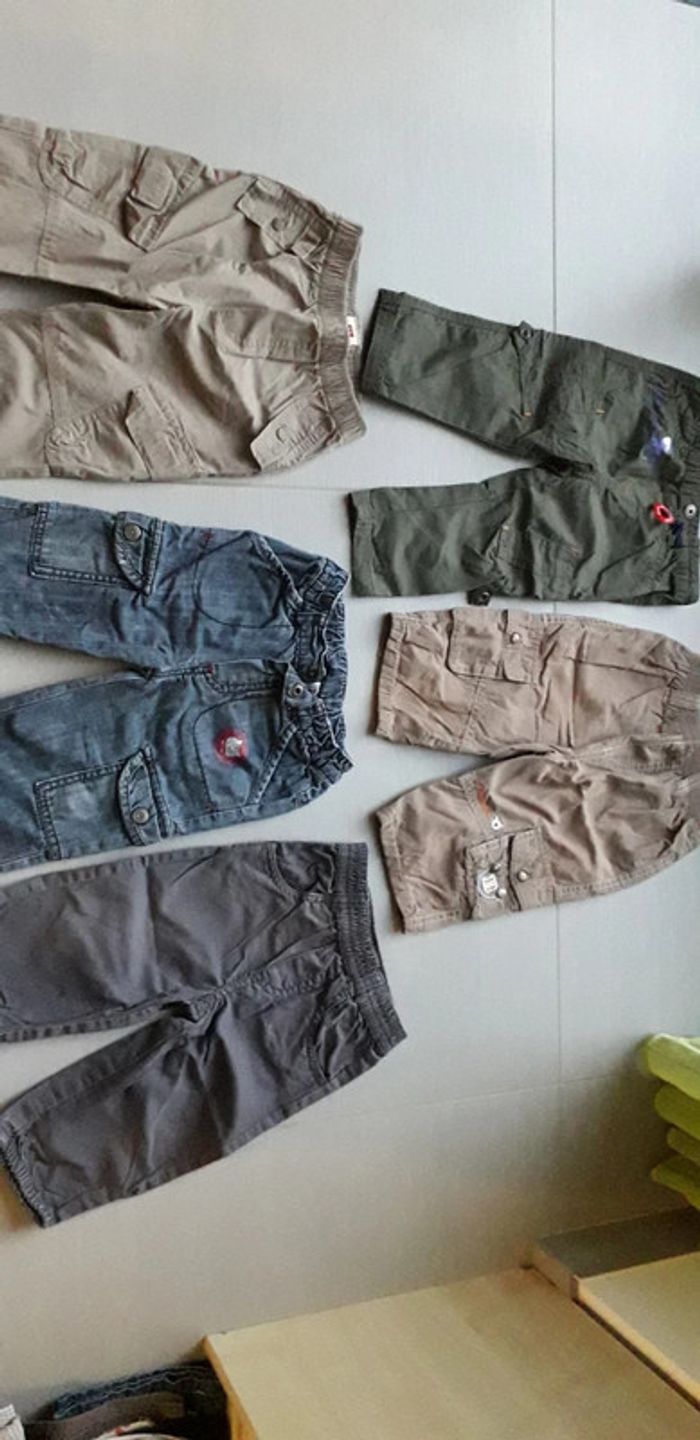 Lot de 5 pantalons garçon 12 mois