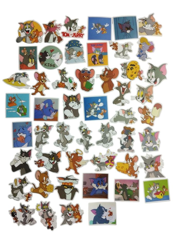 Set 50 stickers autocollants Tom et Jerry