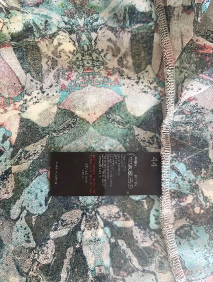 Ikks top, blouse, débardeur,haut imprimé multicolore, femme, taille 44 - photo numéro 8