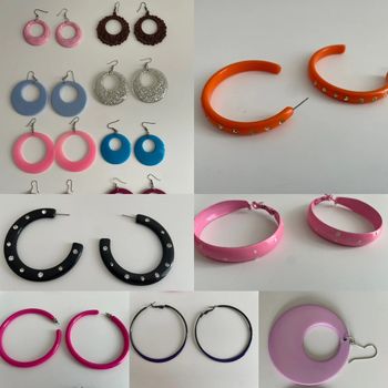 Boucle d’oreille colorée