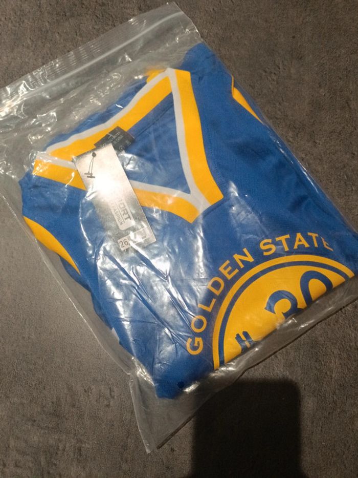 Tenue NBA golden state warriors Stephen Curry bleu. T.26 - photo numéro 5