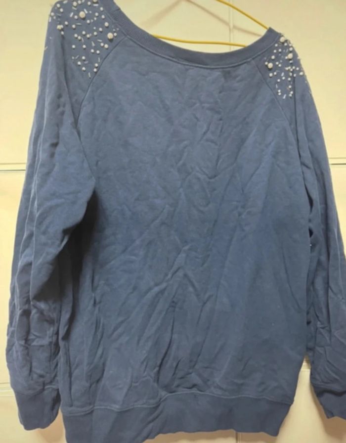 💙 Pull Disneyland Paris Fée Clochette Couleur bleu marine, taille XL - photo numéro 4