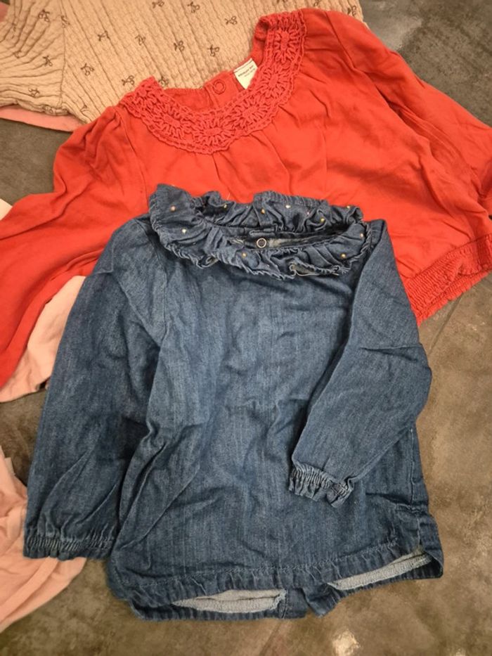 Lot de 8 t shirt manches longues 9 mois - photo numéro 4