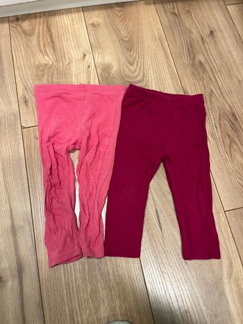 2 leggings 12 mois