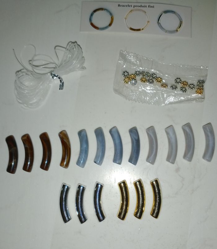 Kit 3 bracelets jonc élastique