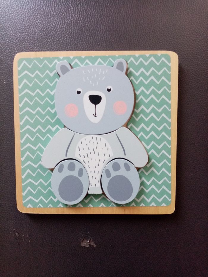 Puzzle bébé bois