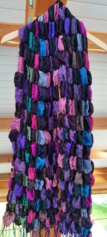 Écharpe, foulard multicolore original