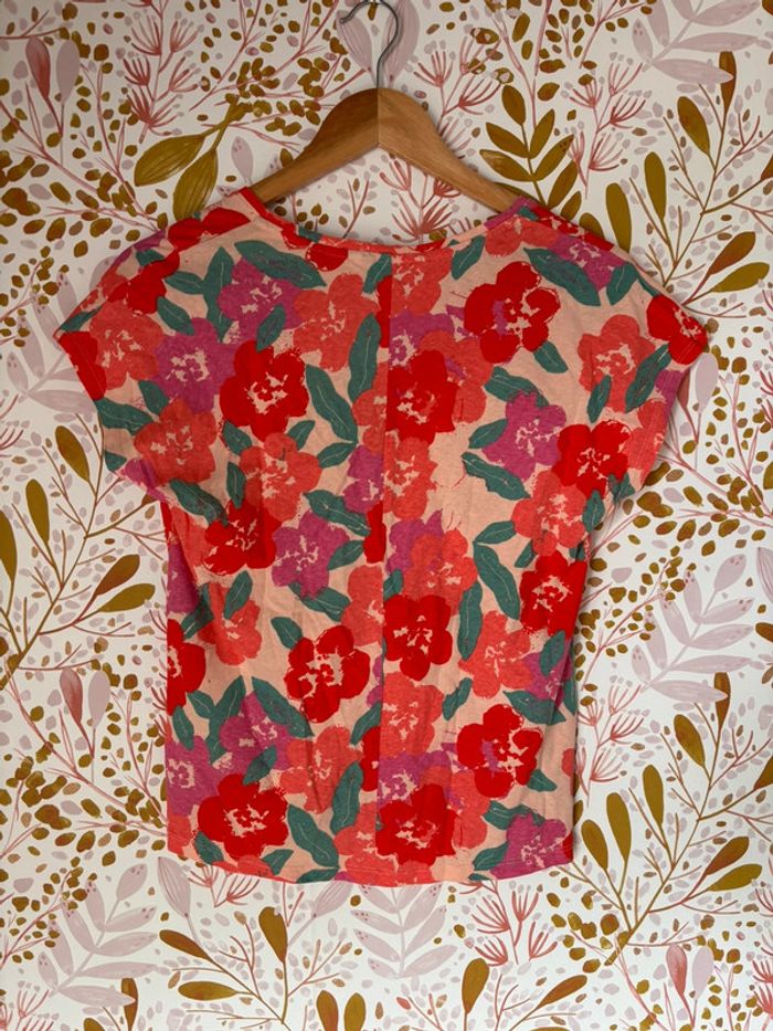 Ensemble fleuris bohème jupe + tee shirt camaïeu - photo numéro 3