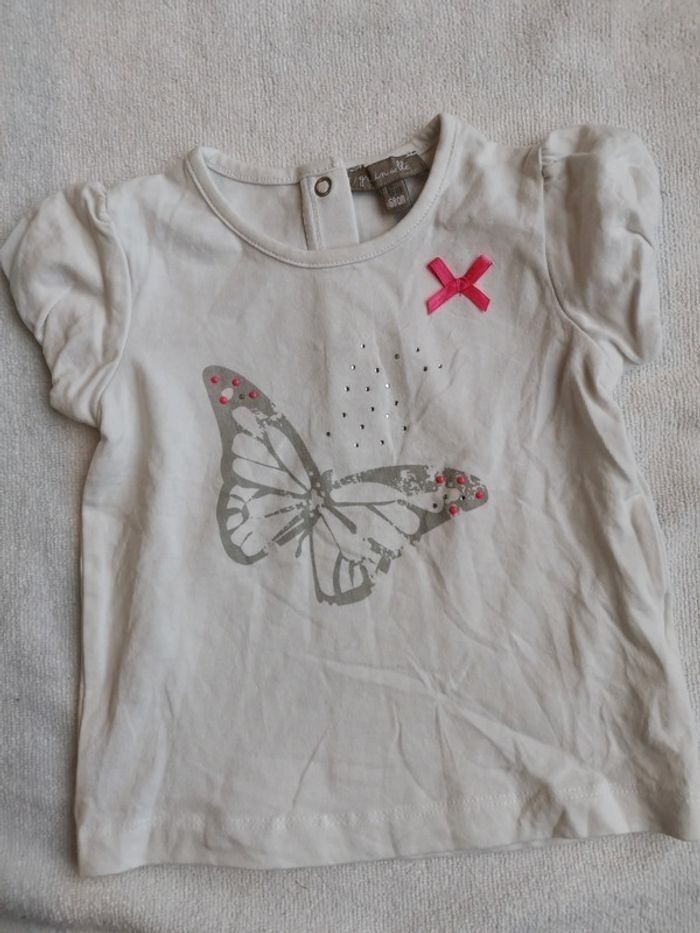 Lot de 2 tee shirt grain de blé 6 mois - photo numéro 2