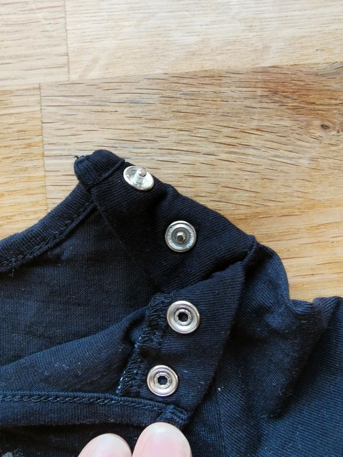 Lot 2 t shirts fille Absorba blanc/noir 100% coton - photo numéro 11