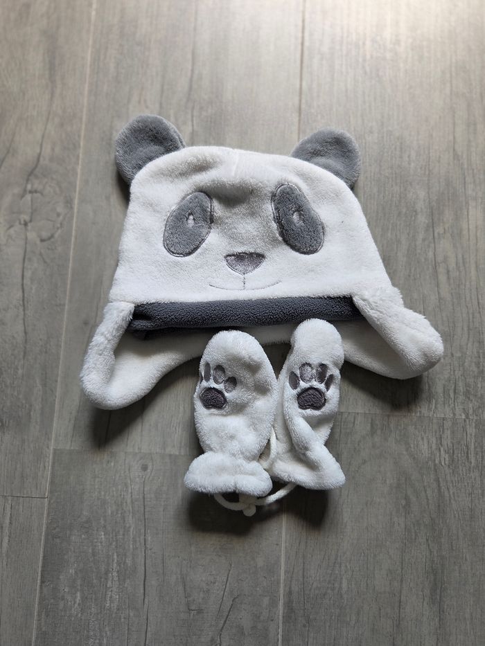 Lot bonnets et moufles
