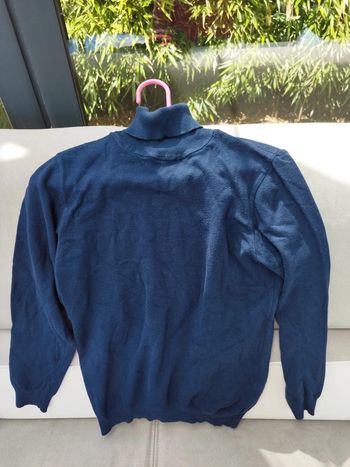 Pull col roulé Pull&Bear bleu marine