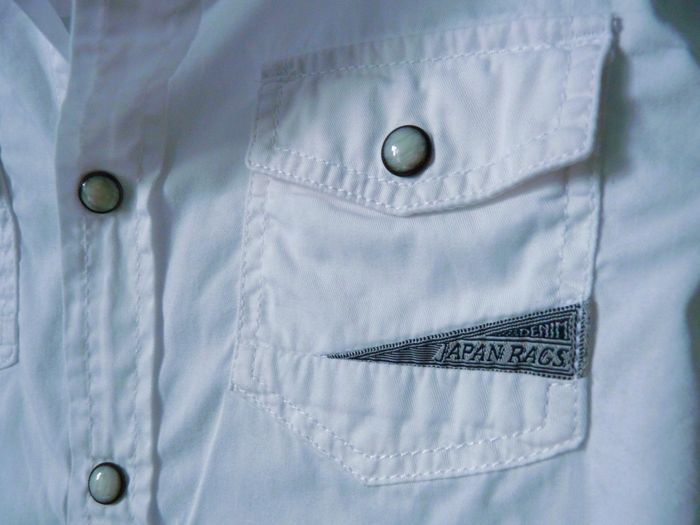 Chemise garçon Japan Rags 10 ans blanche manches longues TBE - photo numéro 3