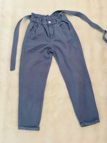 Kiabi - pantalon chino bleu fille 9 ans 