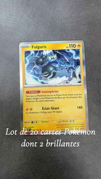 Lot 20 cartes Pokémon