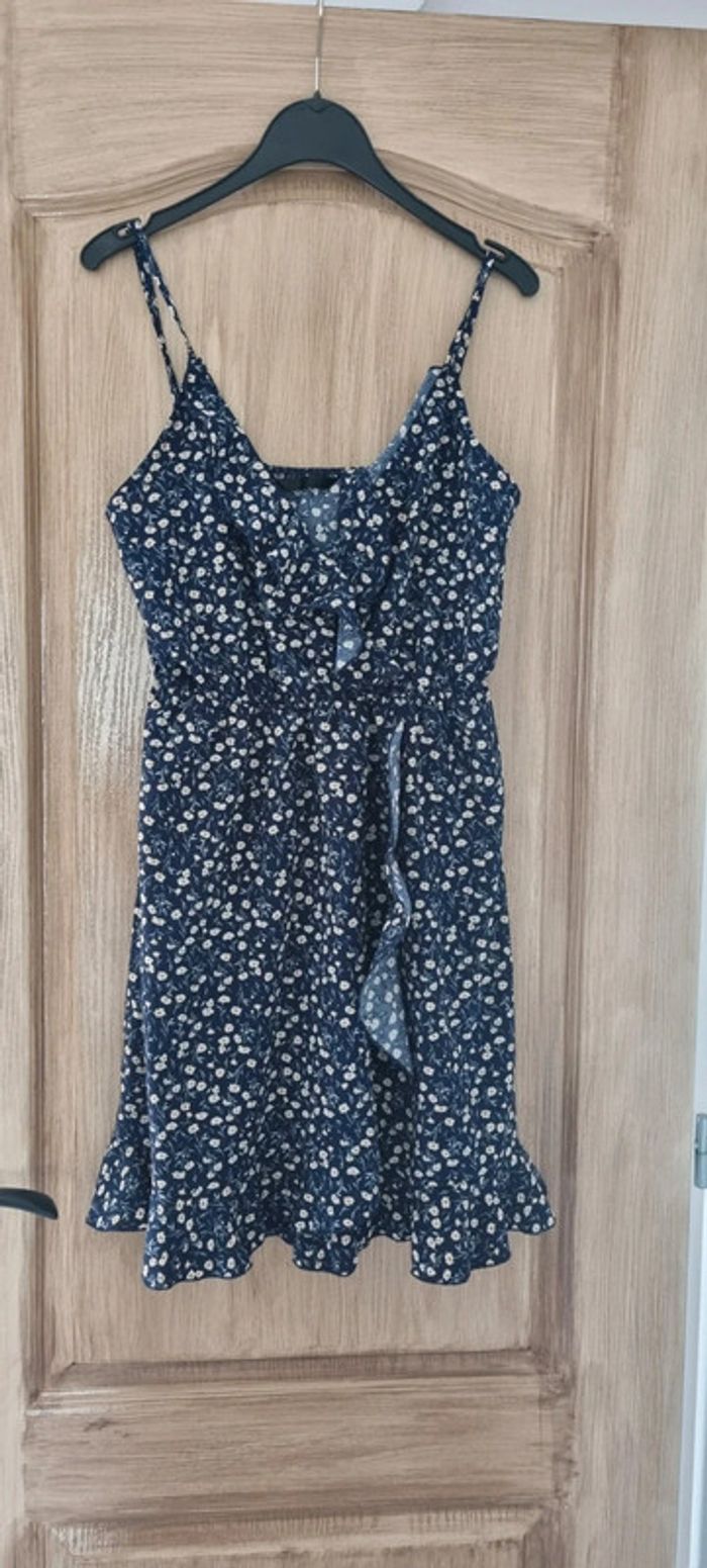 Petit robe fleurie bleu marine