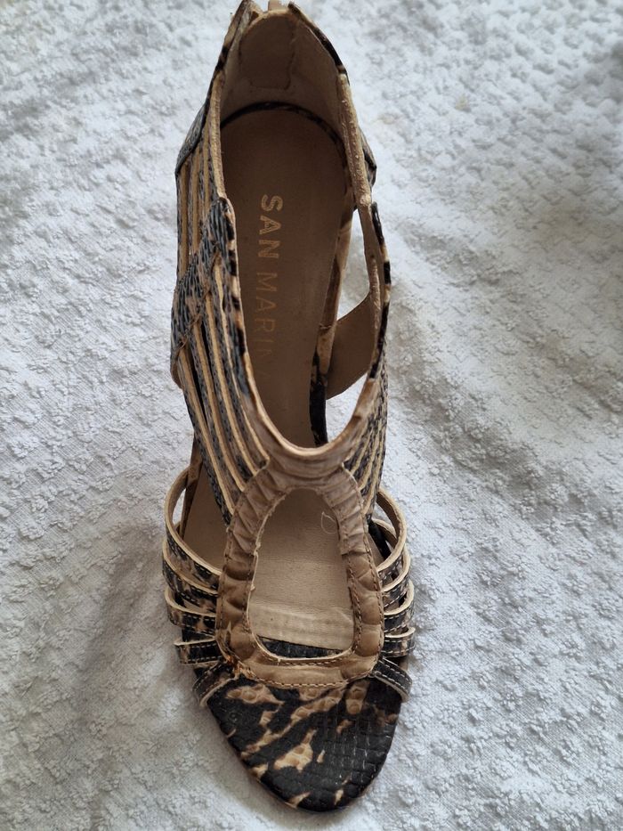 Chaussures été à talons  cuir - photo numéro 4