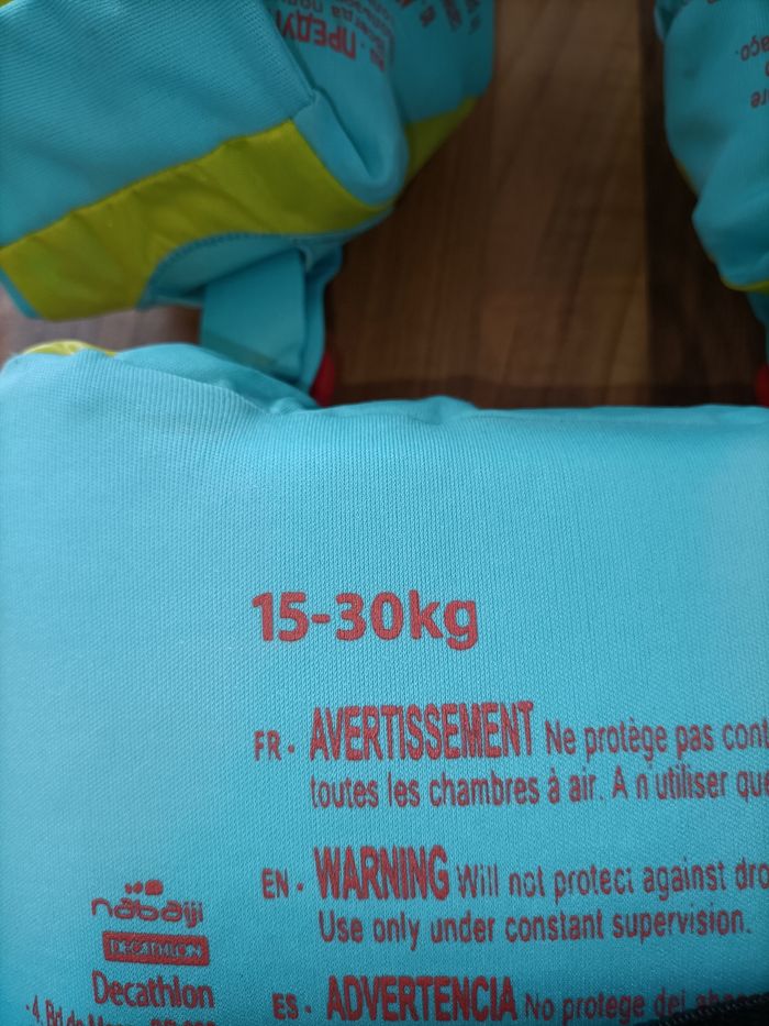 Gilet de flottaison 15-30 kg piscine Nabaiji jaune et bleu perroquet - photo numéro 7