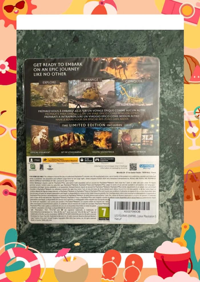 🐜 neuf new Empire of the Ants (les fourmis) 🐜 PS5 édition collector Bernard Werber - photo numéro 3