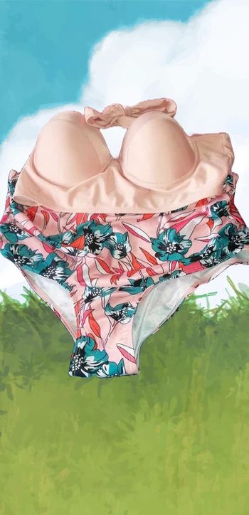 maillot bain 2 pieces taille m