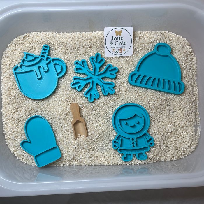 6 Mini plateaux pour transvasement « Monde Polaire »