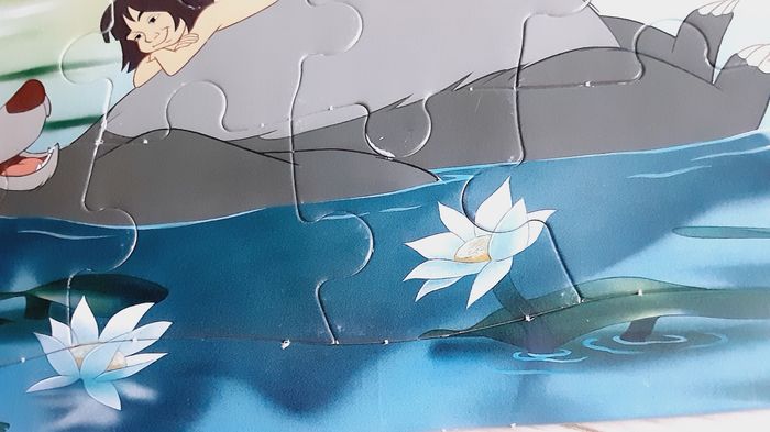 Jeu jouet enfant Puzzle cadre 12 pièces Disney Le livre de la jungle - photo numéro 2