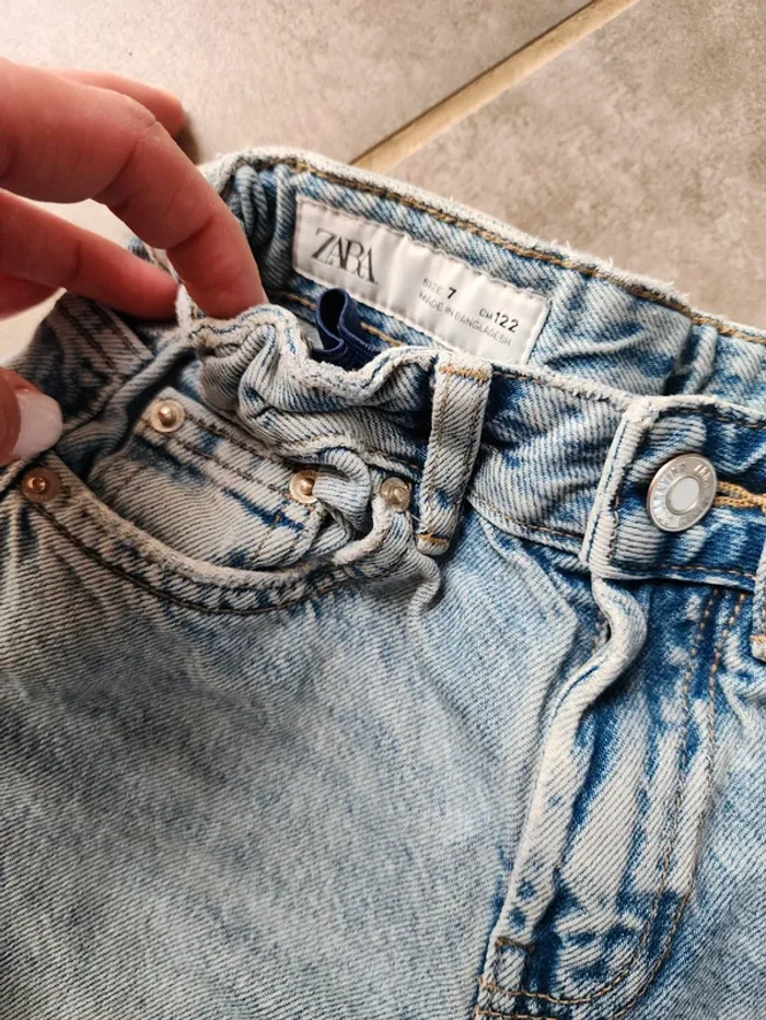 Jean wide leg zara 7 ans Très bon etat - photo numéro 4