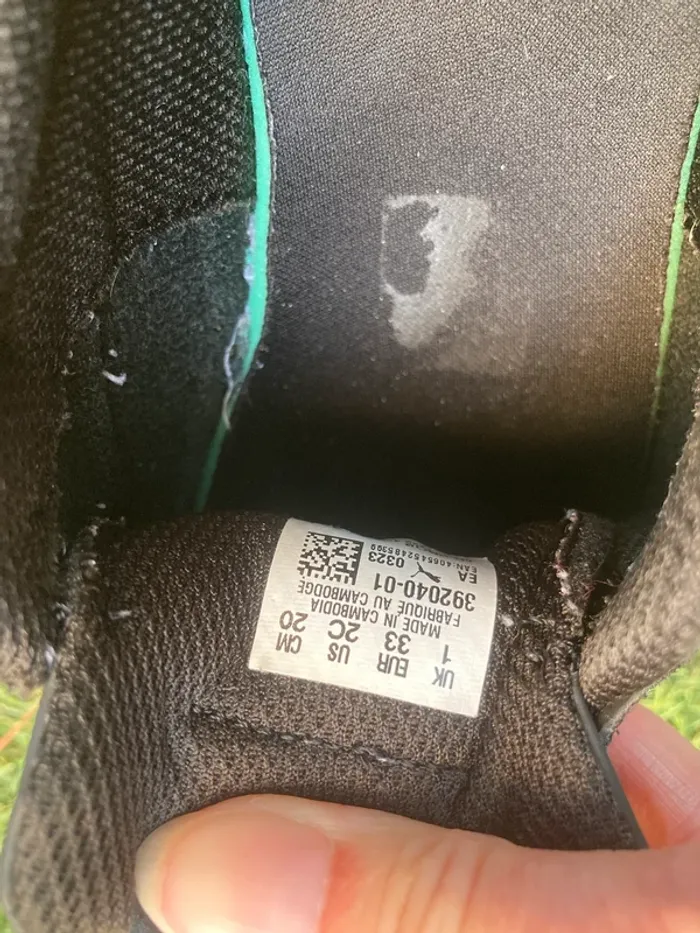 Puma baskets à scratch noir et blanche taille 33 mixte garçon fille - photo numéro 4