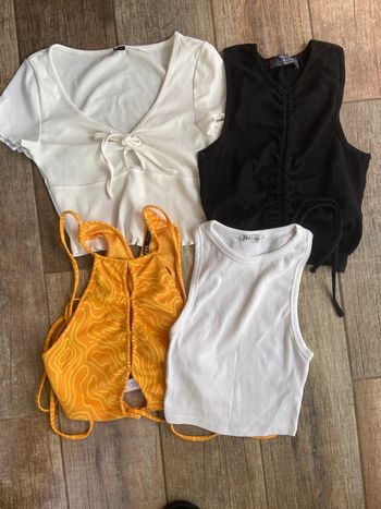 Lot de crop top hauts courts Zara shein