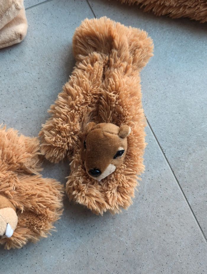 Ensemble bonnet/écharpe/moufles marmotte - photo numéro 4