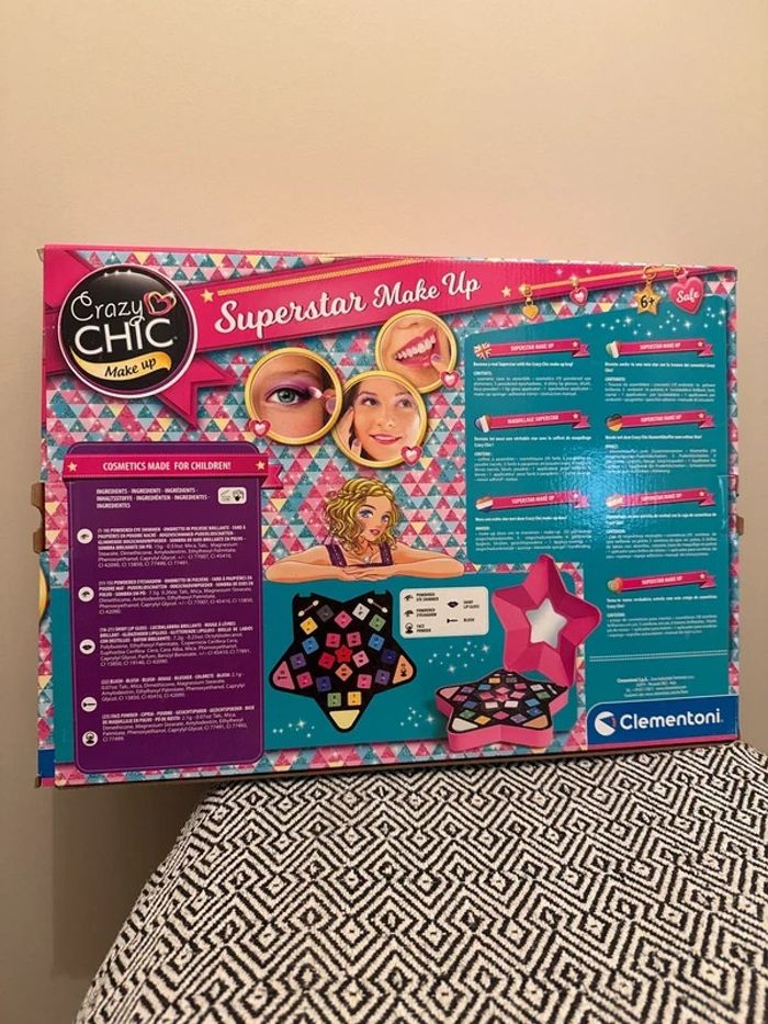 Clementoni - Palette de maquillage Super make-up star Crazy Chic - photo numéro 2