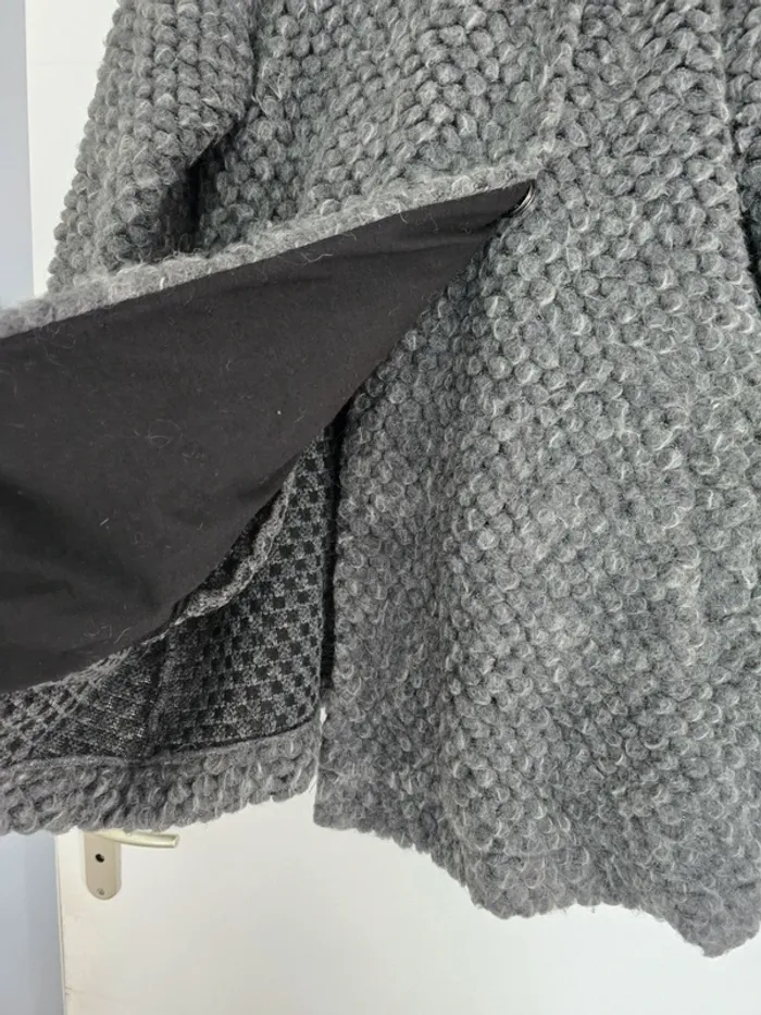 Manteau gris chiné très chaud - photo numéro 3