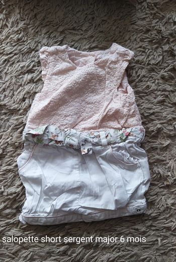 Combi short sergent major 6 mois