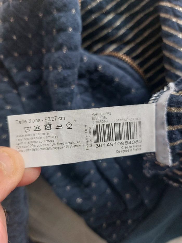 Gilet zippé Monoprix taille 3 ans - photo numéro 4
