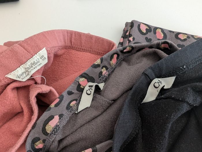 Lot de 2  leggings chauds noir et léopard - 5A - C&A - photo numéro 2