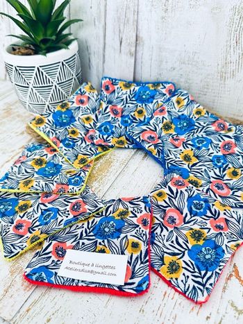 Lingettes lavable et réutilisable lot de 8