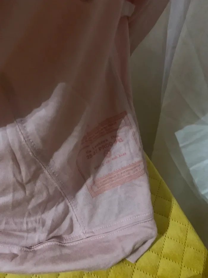 TEE shirt Object col V taille L rose manches longues - photo numéro 8