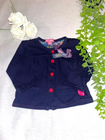 Très belle veste à longue manche bébé fille