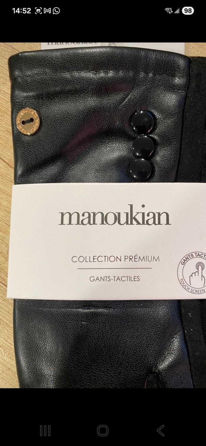 Gants tactiles neufs Manoukian - photo numéro 2