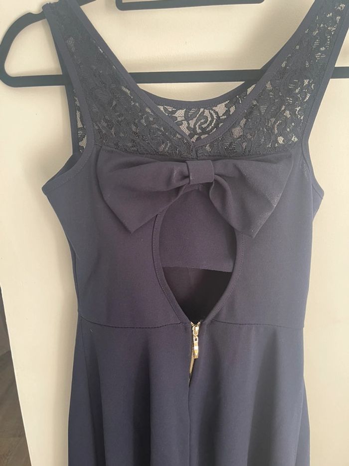 Robe patineuse bleu marine - photo numéro 2