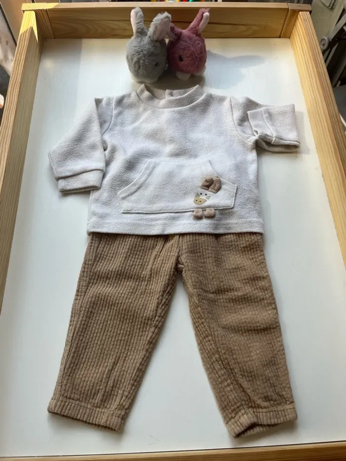 Ensemble beige 6 mois
