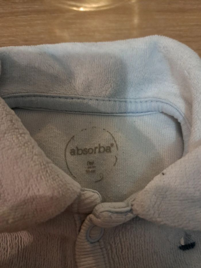 Pyjama bleu clair Absorba taille naissance - photo numéro 3