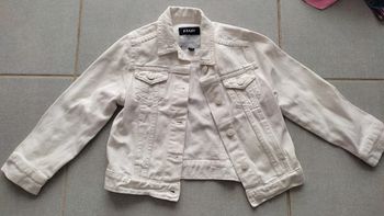 Veste en jean blanc Kiabi T.5 ans