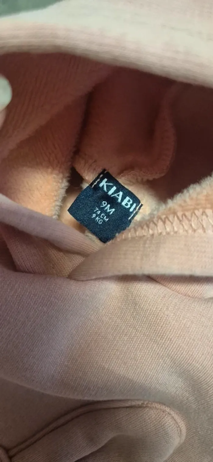 Pull à capuche fille avec poche lapin - photo numéro 6