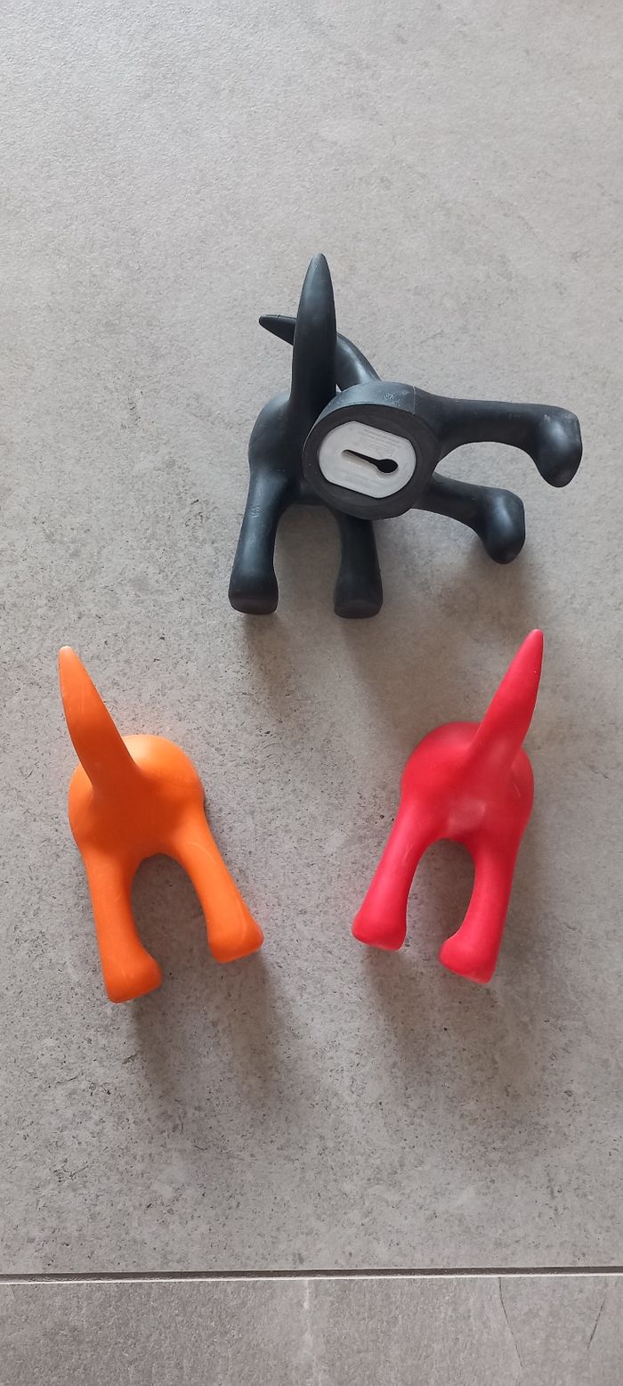 Lot de 4 patères "queue de chien" ikea